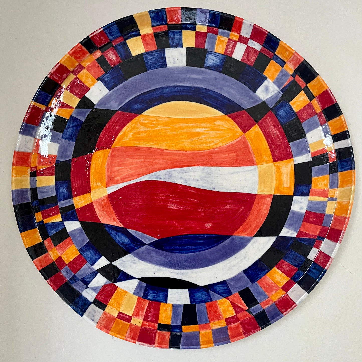 Hand-Painted Porcelain Serving Platter – Unique Artisan Tableware No 2