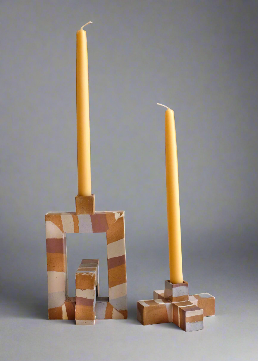 Squared Candle Small - rust designs