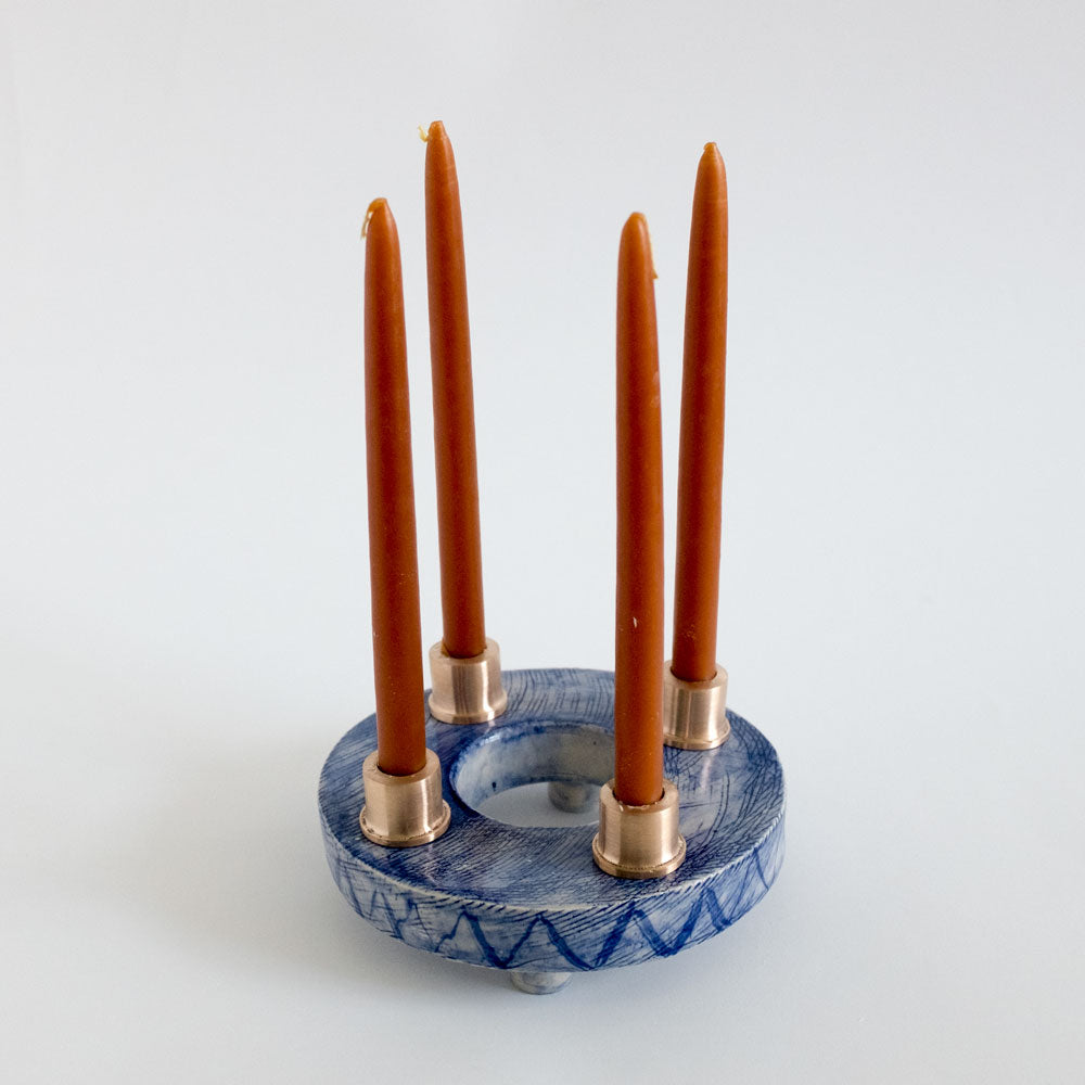 Modern Advent Wreath Zig - rust designs