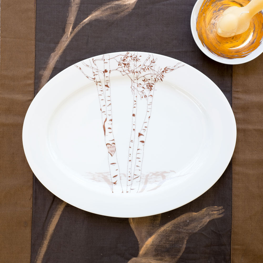 Birch Oval Platter - rust designs
