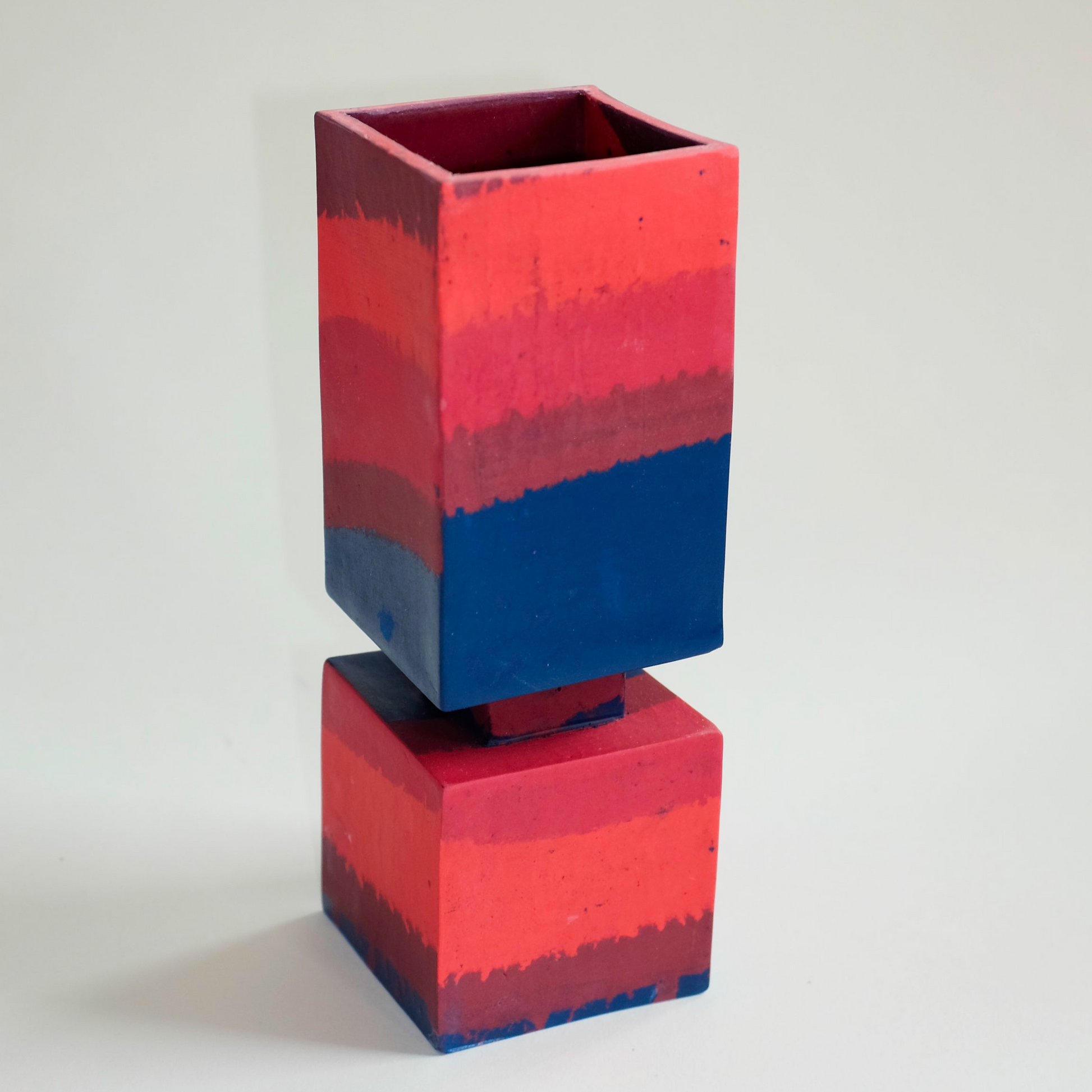 Squared Vase Short - rust designs