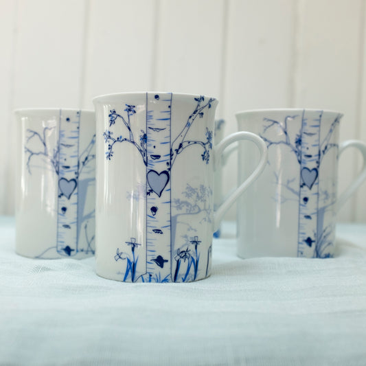 Personalized Birch Tree Mug - rust designs