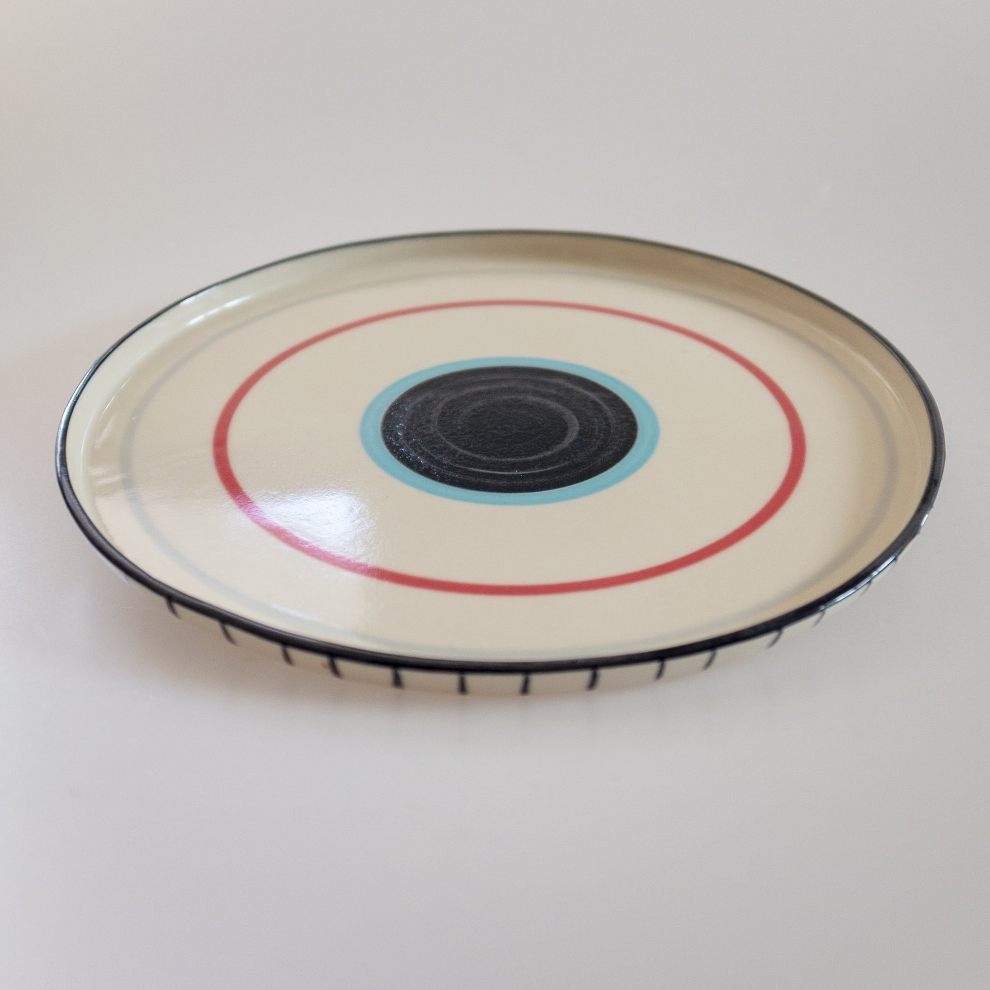 Circle Pop Platter Version 2 - rust designs