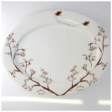 Love Bird 2 Platter - rust designs